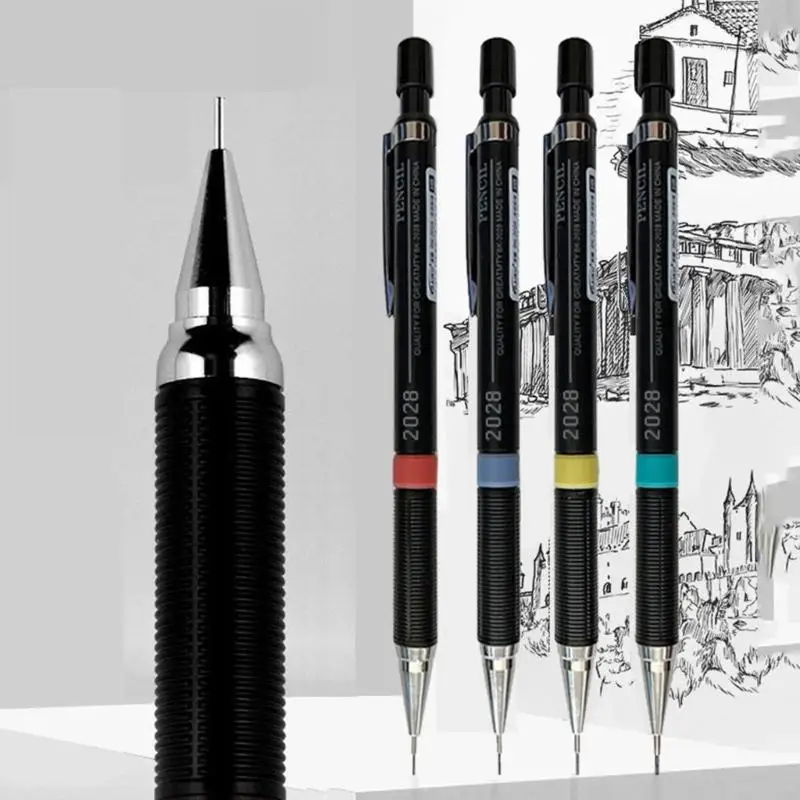 

N3UC 4 шт. 0,3/0,5/0,7/0,9 мм автоматические карандаши механические карандаши карандаши для рисования