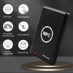 125KHZ+13.56MHZ NFC PM4 IC/ID Duplicator  RFID Reader Full Writer Decoding Function Card Copier