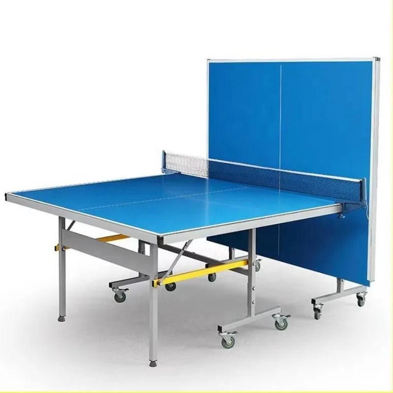 

Factory Direct Table Tennis Table With Foldable and Movable Wheels Full Size