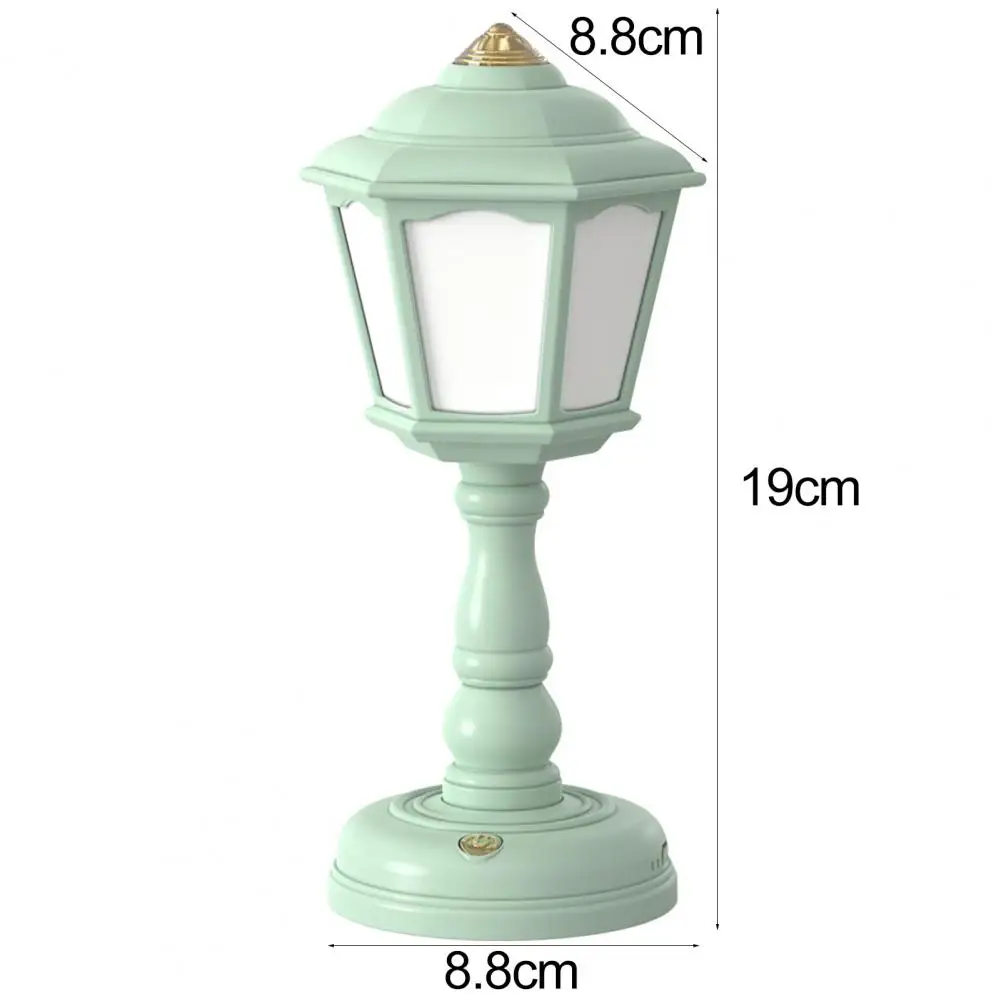 Desk Lamp Retro Style Non-Slip Base Stepless Dimmable Eye Protection Color Temperature Adjustable Flicker Free USB Charging Tabl