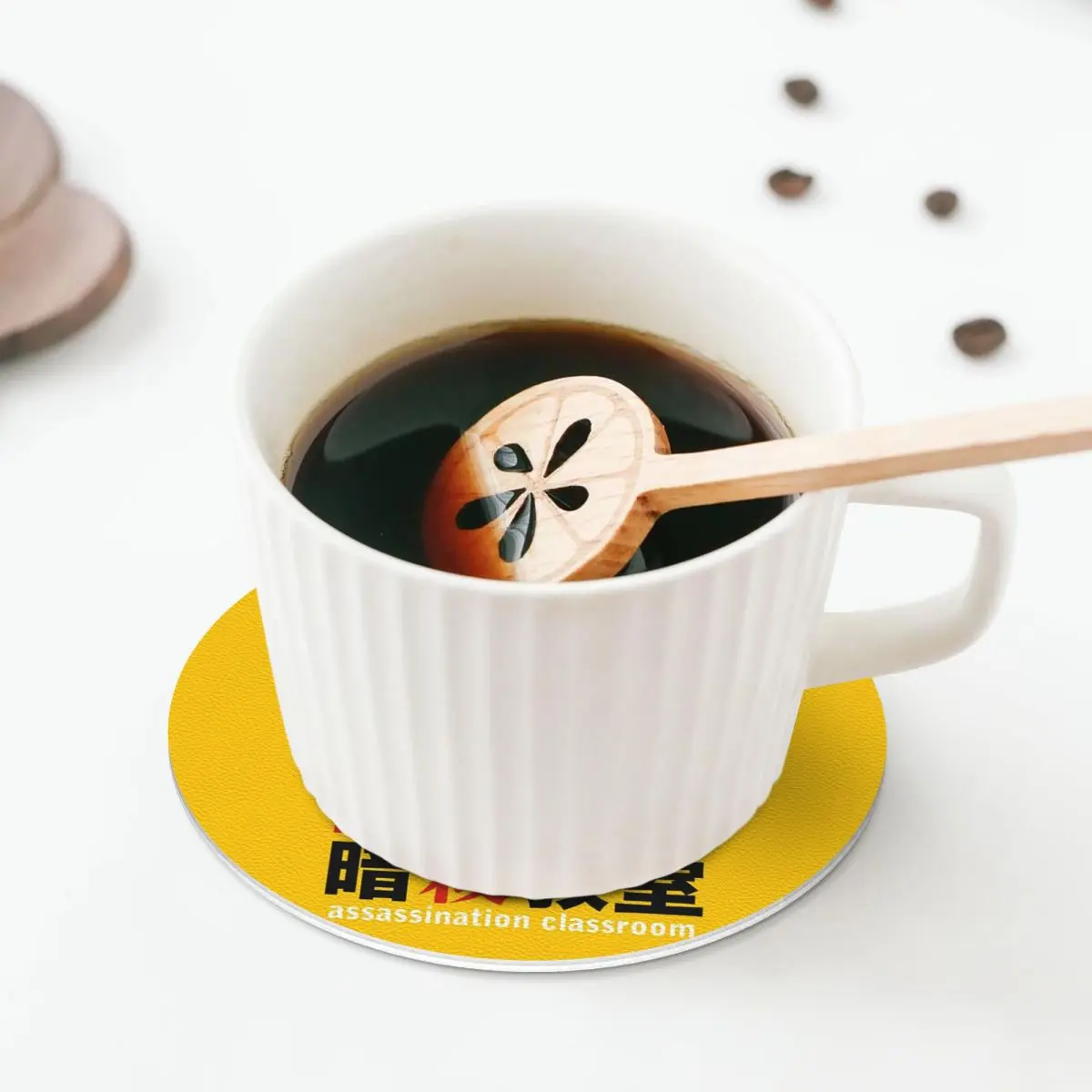 Assassination Classroom Octopus Koro Sensei Coasters Kitchen Placemats  Insulation Cup Coffee Mats  Tableware Pads Set of 4