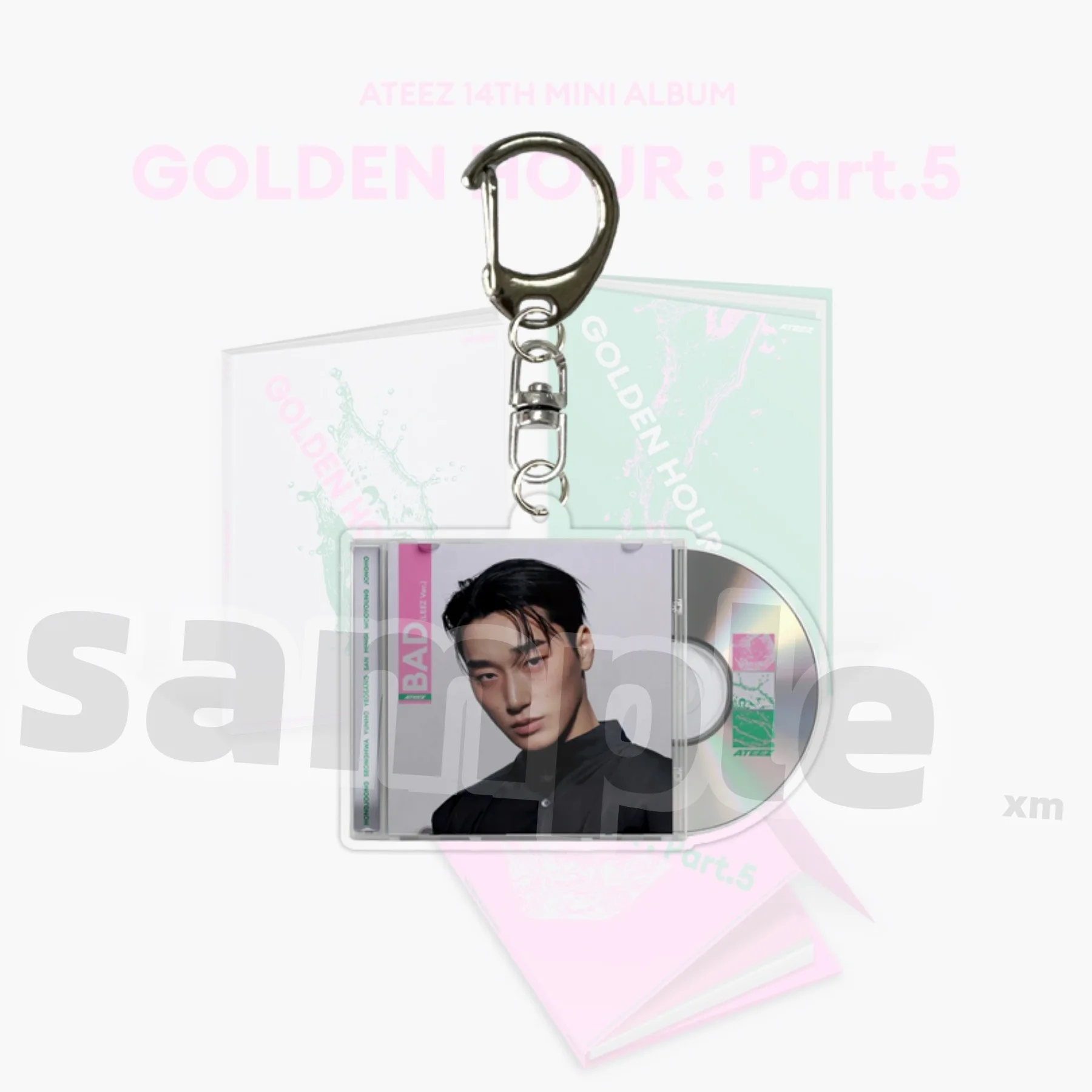 Idol Boy ATEEZ New Album GOLD HOUR: Part 5 Acrylic Keychain Hongjoong Seonghwa Yunho Yeosang San Jongho Mingi Fans Collect Gifts