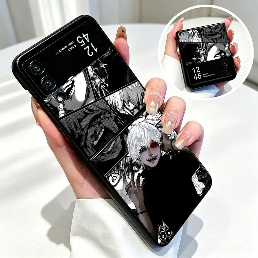Phone Shell Case for Samsung Galaxy Z Fold 8 Ultra Flip 8 Z Flip 3 4 7 6 5 8 ZFold6 ZFold4 ZFold7 ZFold5 ZFold3 Tokyo G-Ghost