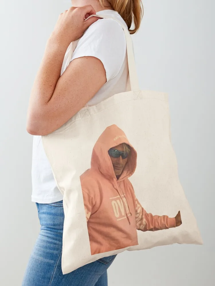 Mads mikkelsen and his pink hoodie Tote Bag shopper bag women hand bag ladies Canvas Tote