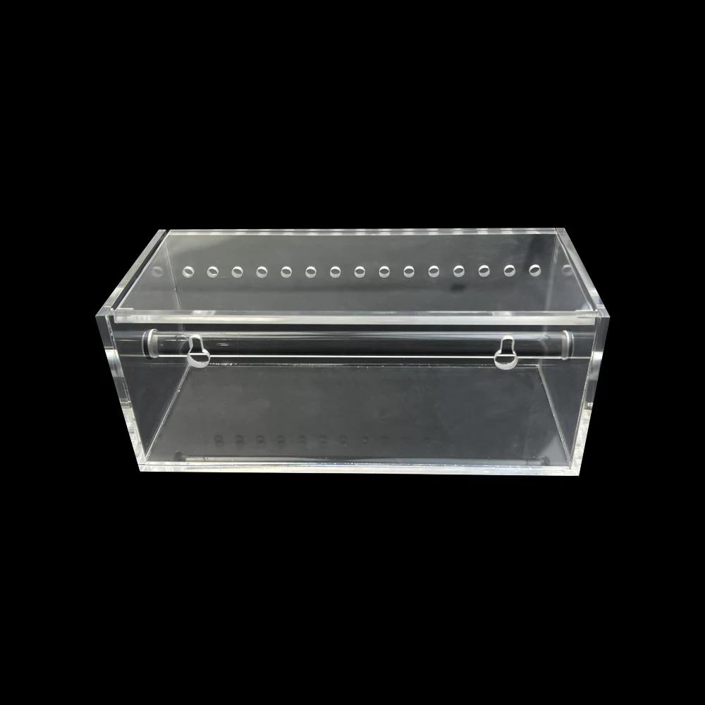 Caja de cadena de energía de ortodoncia Dental transparente, organizador de cadena Dental acrílico, bandas de goma elásticas, dispensador de cadena, estuche de almacenamiento