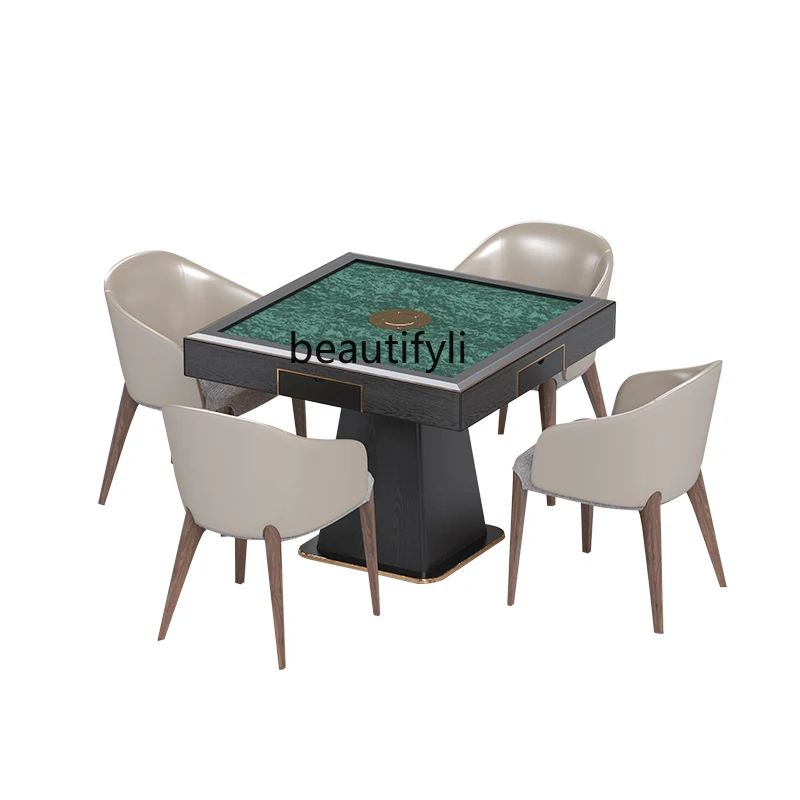 

New Chinese Style Solid Wood Mahjong Table Chess Table Dining Table Home High-End Automatic Mahjong Machine