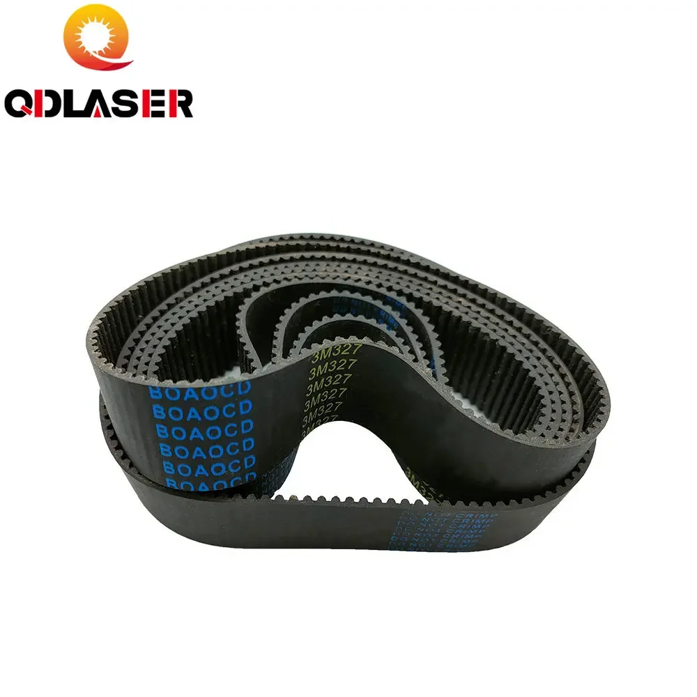 QDLASER HTD 3M Closed Loop Timing Belt Transmission Belts Perimeter 324 327mm Customized Width 25 30mm