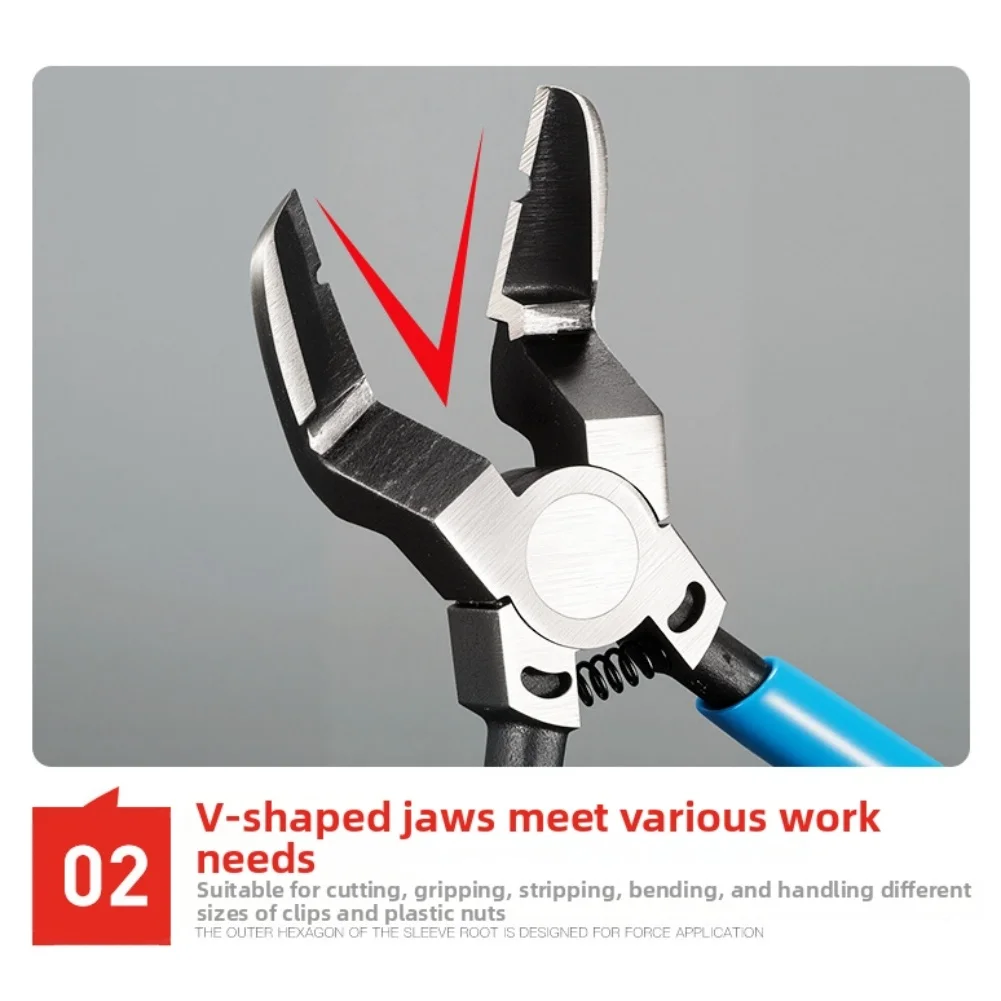 Rivet Fastener Buckle Clip Remover Diagonal Pliers for Car Trim Panel Puller and Cutter Tool for Automotive Maintenance