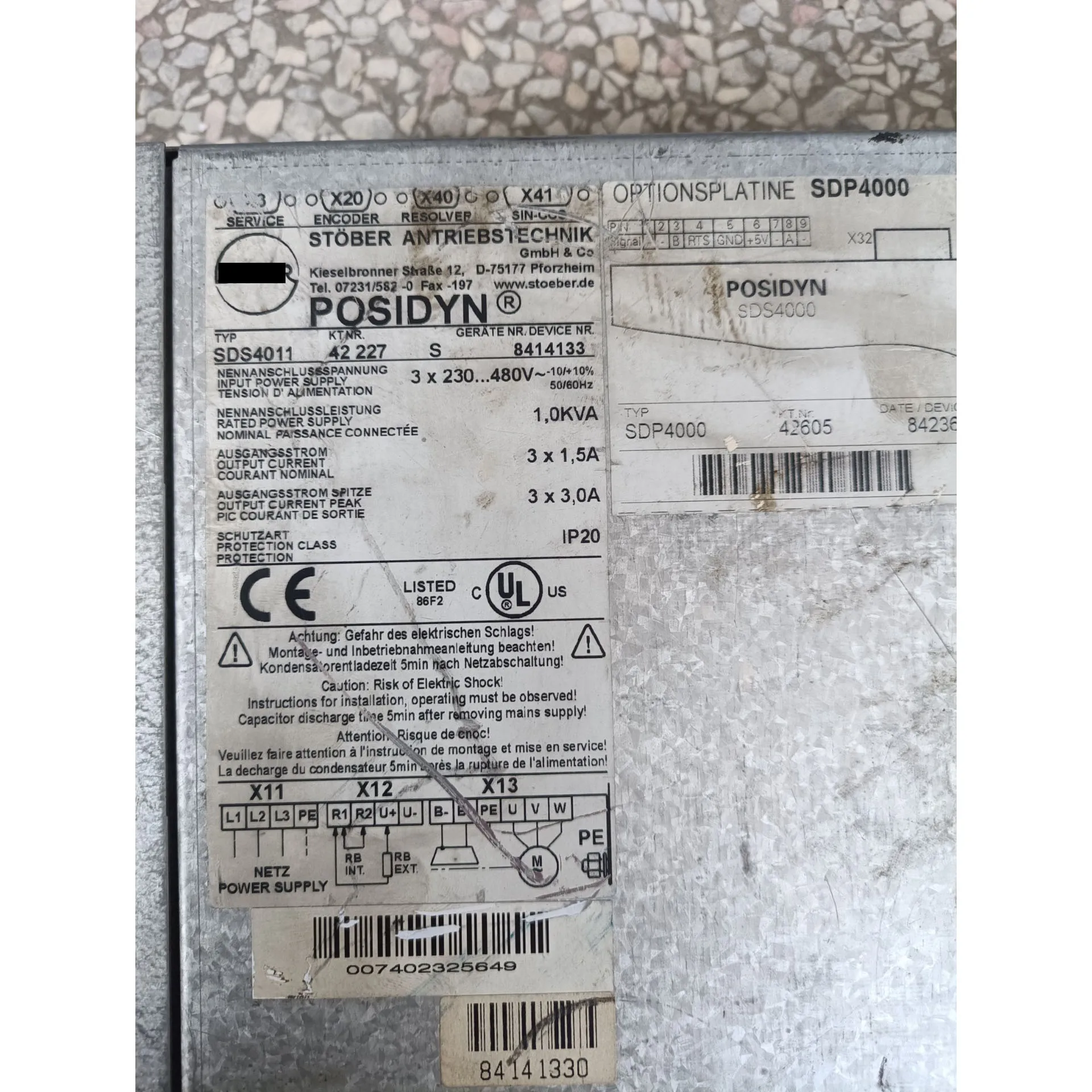 SDS4000 SDS4011 サーボドライブ 保証付き