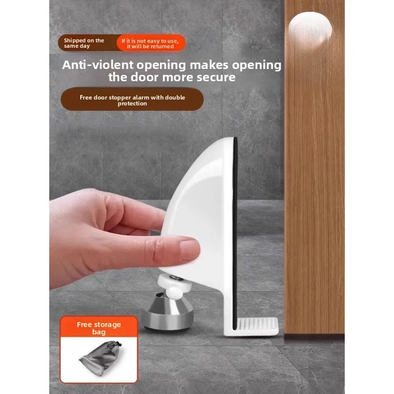anti-theft top door, home hotel security, girls living alone, blocking the door, anti-collision alarm artifact