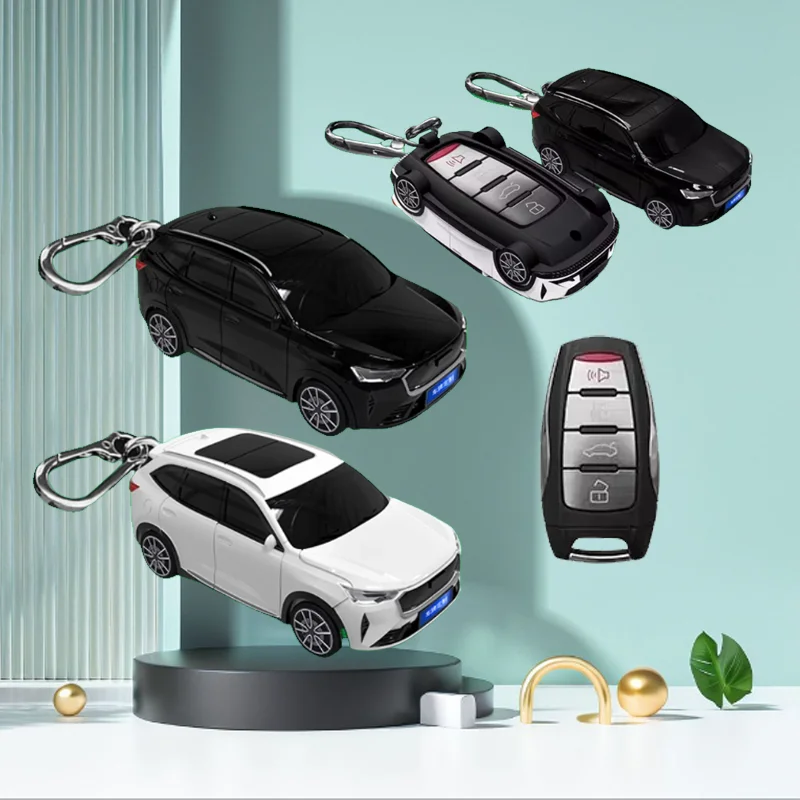 

For Haval H6 Car Model Key Case for Great Wall Haval Jolion 2022 H6 H7 H4 H9 F5 F7 F7X F7H H2S GMW Dargo Car Key Cover Bag Fob