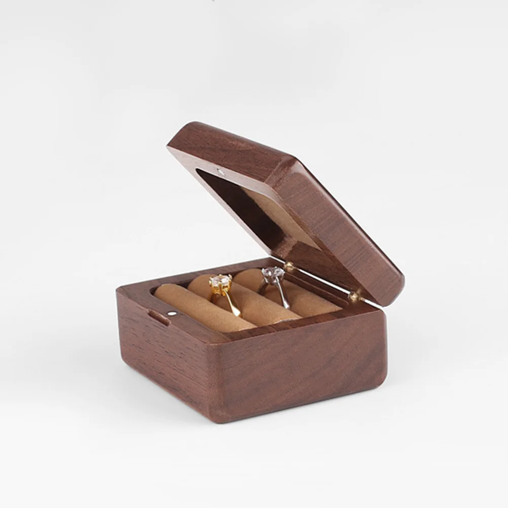 

Vintage Style Wooden Jewelry Box Organizer Display Case For Rings Necklaces Bracelets Scratch Resistant Lining Storage Gift For