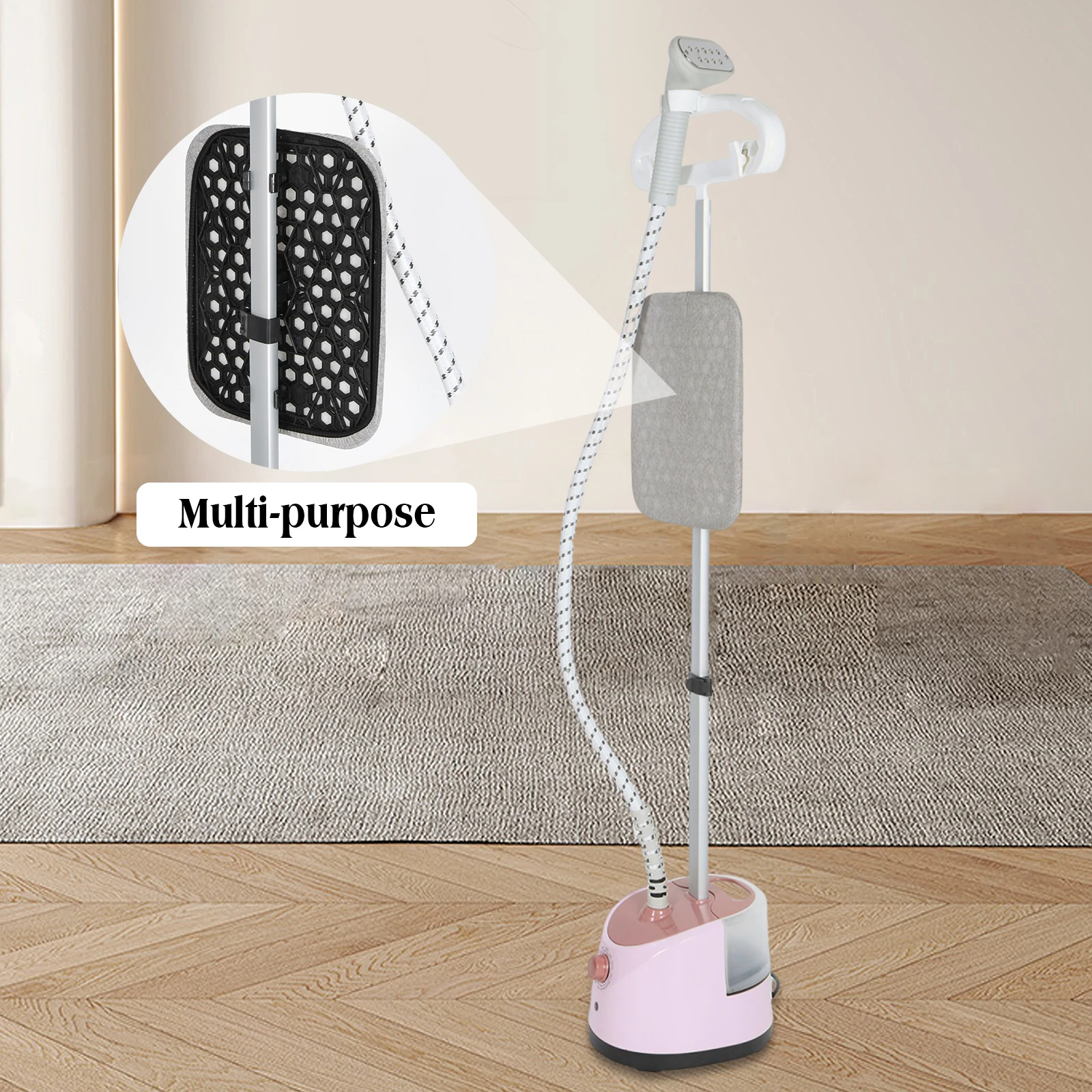 Steamer for Clothes Flat and Hanging Ironing Vertical Clothes Steamer with 11 Ironing Modes Clothing Steamer