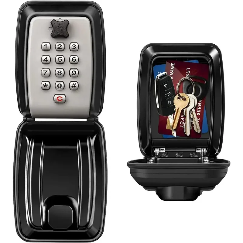 

Push Button open Wall Mounted Combination keypad secret Safety locker with 5 keys large capacity storage safe lock box