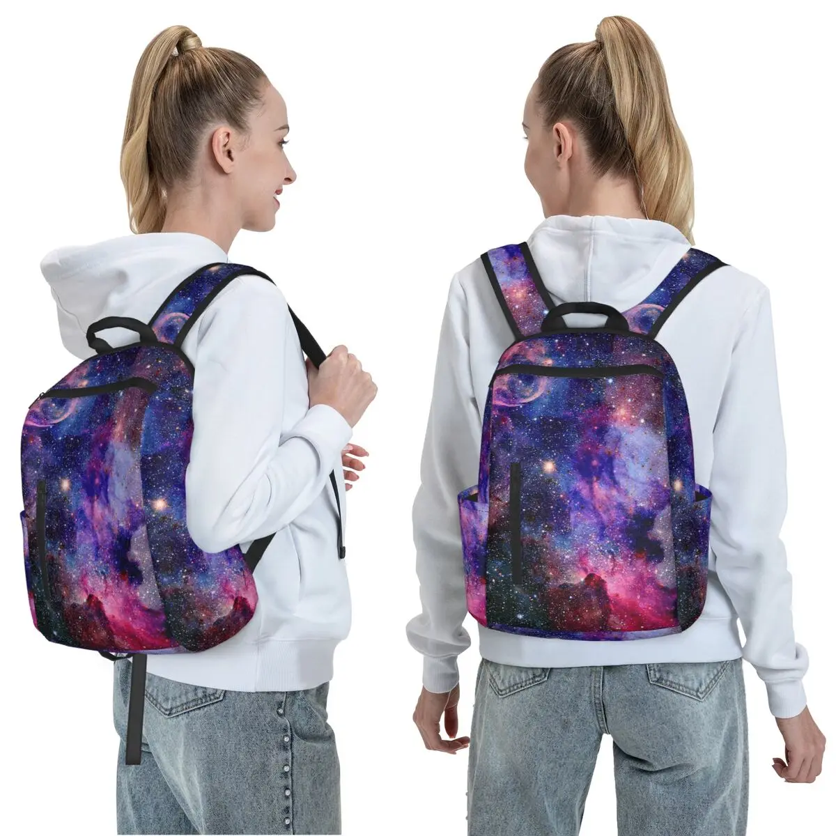 Planet Earth Backpack Daypack Large Capacity Children BookBag School Bag Shoulder Bags for Men Women