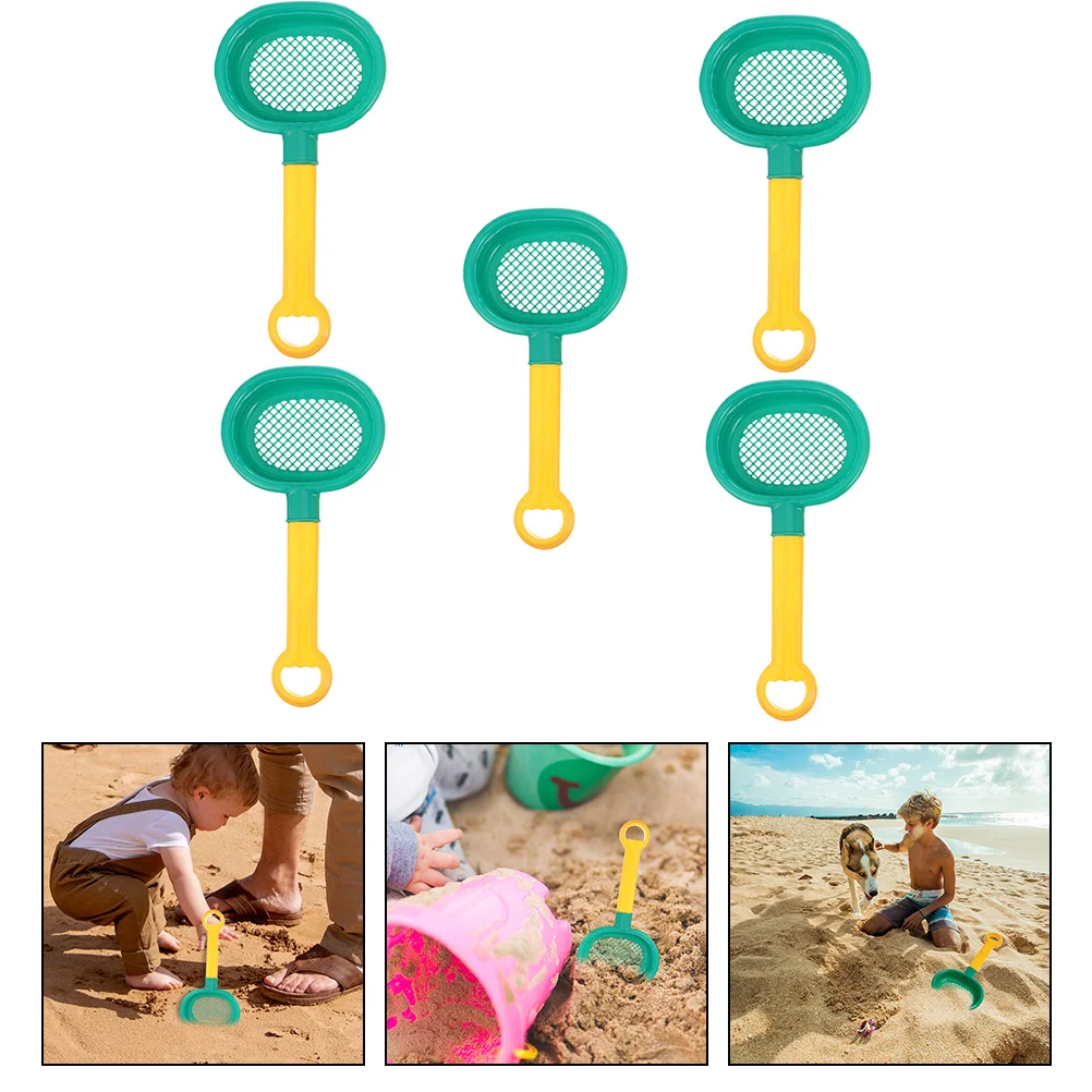 Pelles de sable en plastique pour enfants, jouets pour enfants, dragage de plage, vec, sol, été, 5 pièces