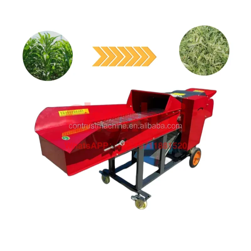 

combined grass chopper chaff Cutter and corn crusher machine for cow sheep farm