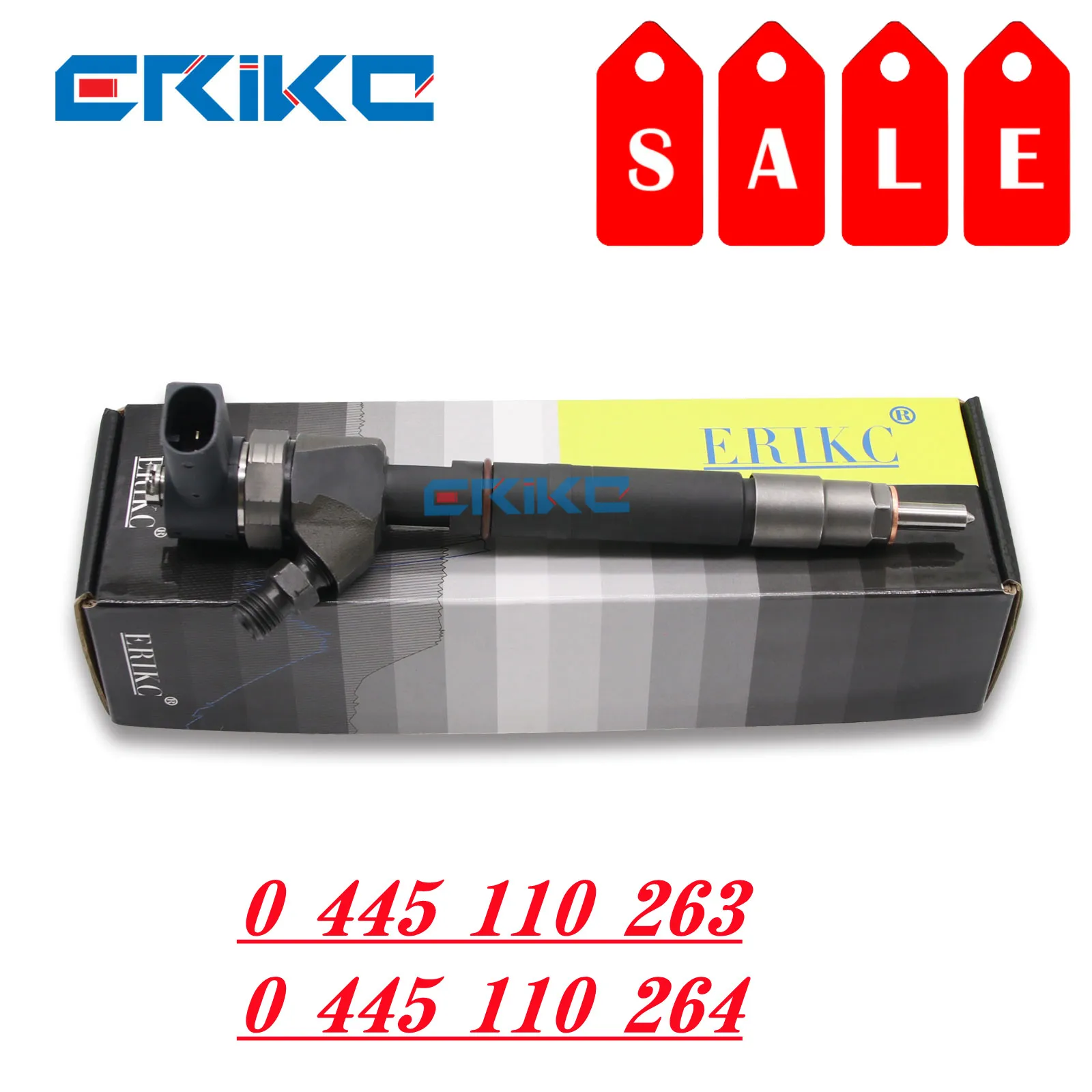 

ERIKC 0445110263 Fuel Injector 0445110264 Common Rail Diesel Injector 0 445 110 263 0 445 110 264 for Mercedes-Benz