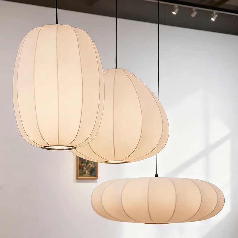 Japanese Wabi Sabi E27 Pendant Light Loft Living Dining Room Bedroom Home Decor Chandelier Indoor Lighting Hanging Lamp Fixtures