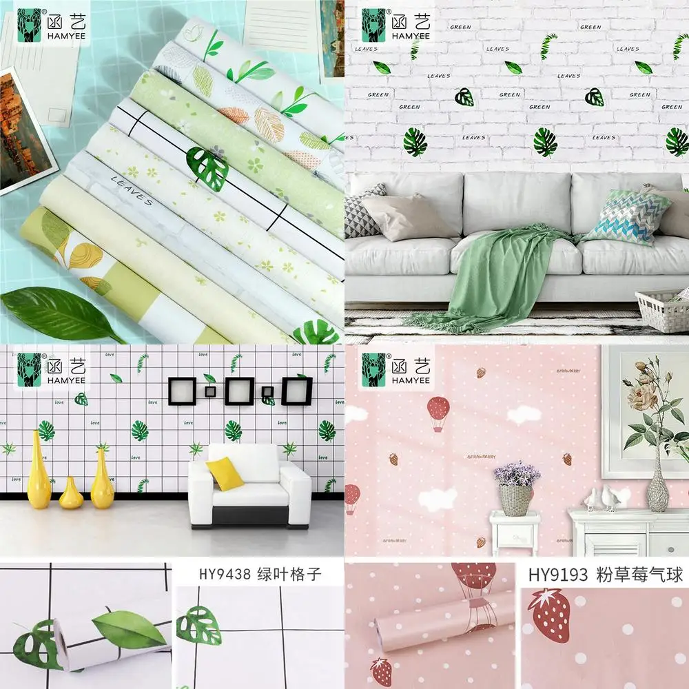 

New Instagram Style Decorative Wallpaper Waterproof for Bedroom Furniture Renovation Dorm Room Self Adhesive with Backing Glue