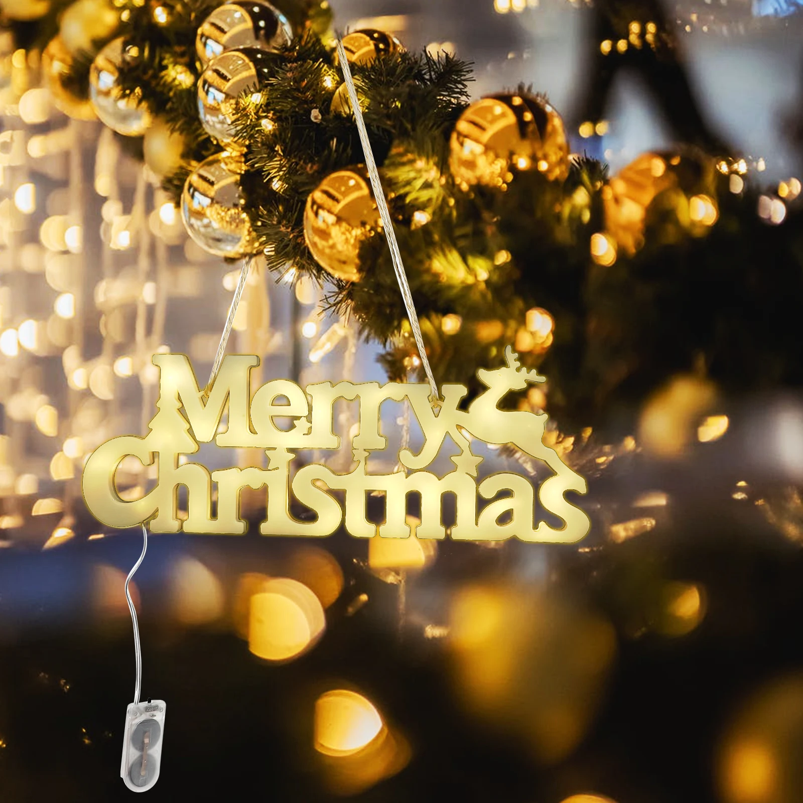 

Letter Led Front Door Christmas Decorations Outdoor Lights Household