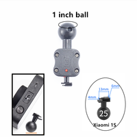 1 Inch Ball with Ball Adapter for XIAOMI 1S Mijia DVR Camera Support Car Driving Recorder Fixed Hanger Holder