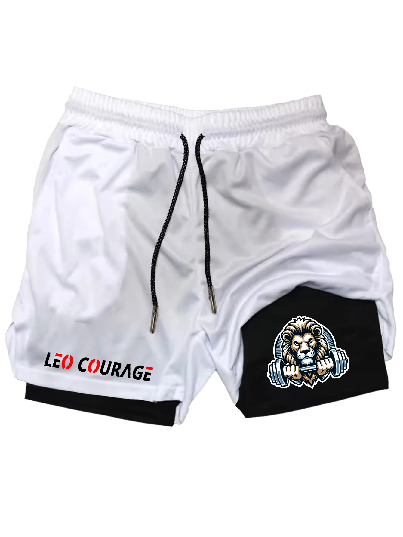 

Men's Quick Dry Athletic Shorts Lightweight Breathable Running Basketball Workout Training Shorts with Zipper Pockets