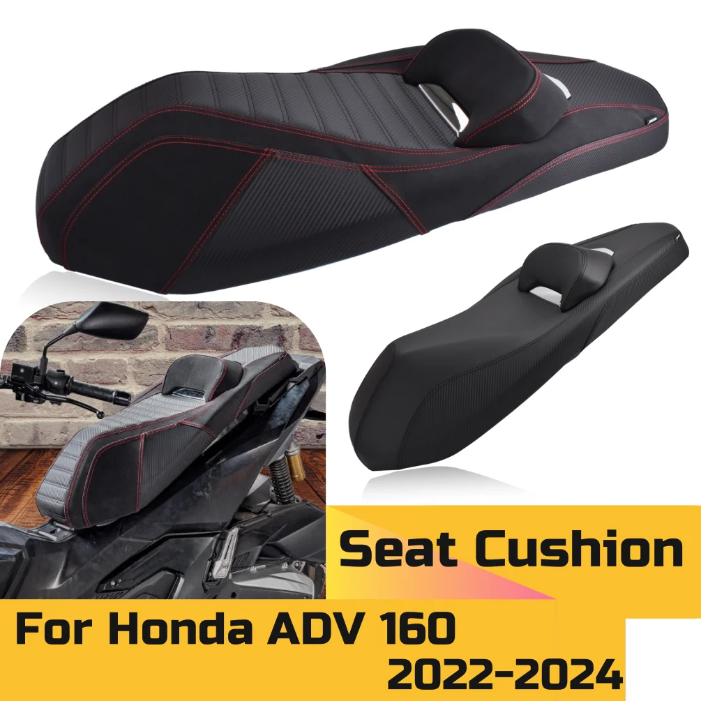 

ADV160 Seat Cushion For Honda ADV 160 2022-2024 Front Driver Rear Passenger Seat Cover One Piece Retro Motorcycle Accessories
