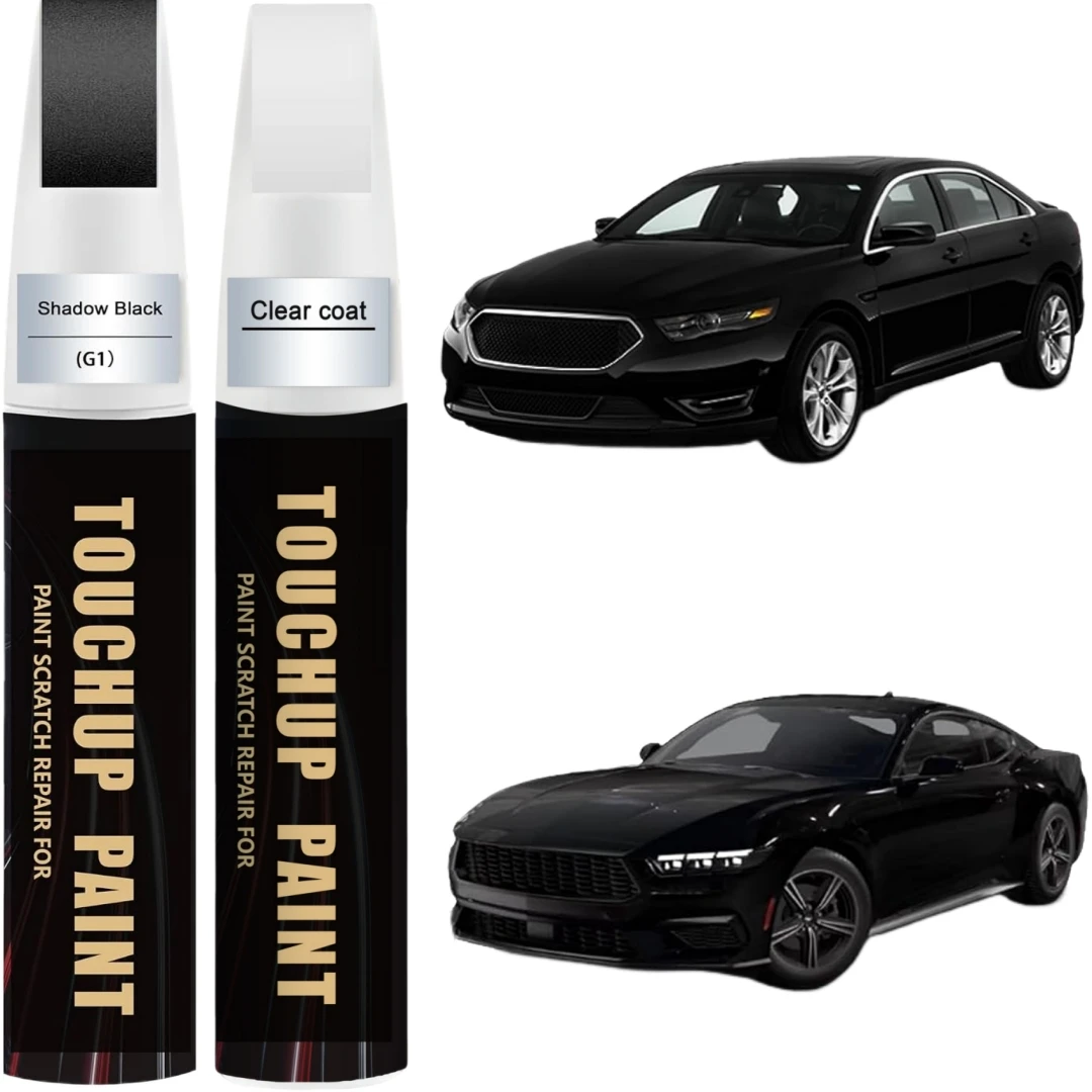 Shadow Black G1 for Ford Touch Up Paint Kit[2K Clear Coat Included],Exact Color Match Touch Up Paint
