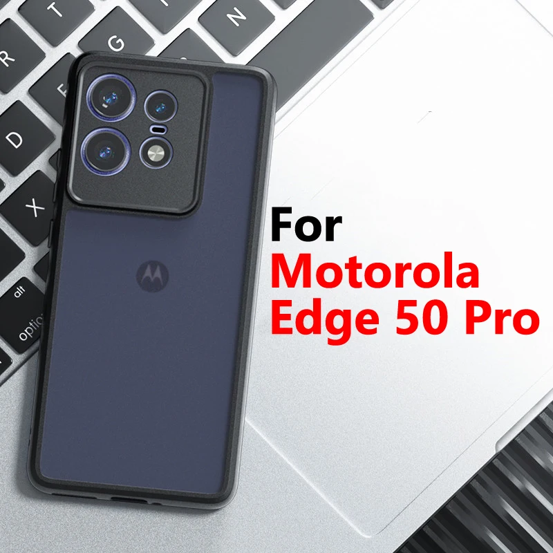 

For Motorola Edge 50 Pro Case For Motorola Edge 50 Pro Cover 6.7 inch Transparent PC Backplane TPU Shockproof Protection Bumper