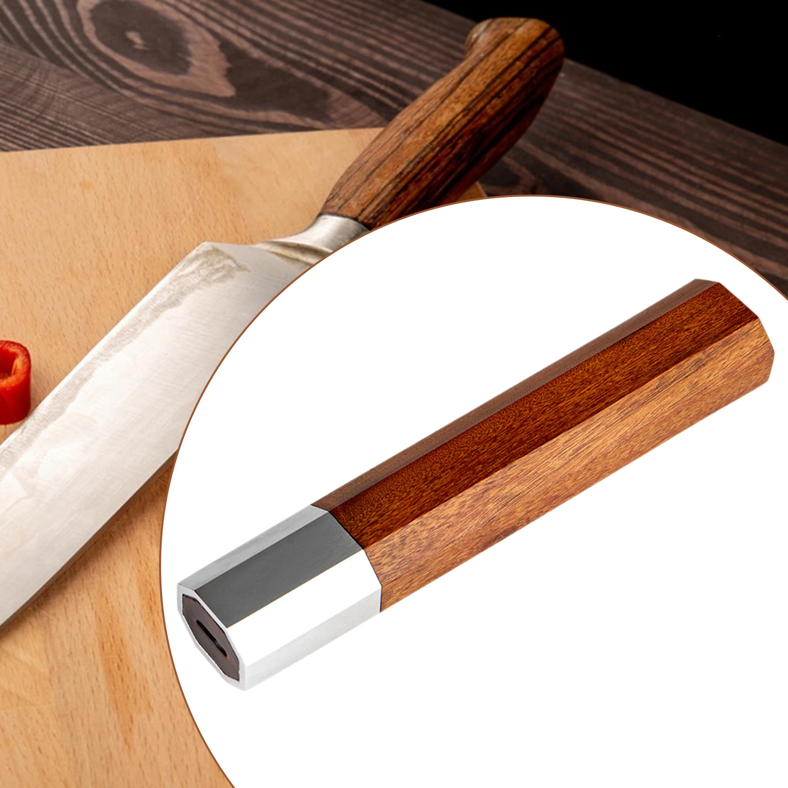 Japanese Kitchen Knife Replacement Handle Professional Accessories Kitchen Knife Enthusiasts Gift Wooden Sashimi Knife Handle