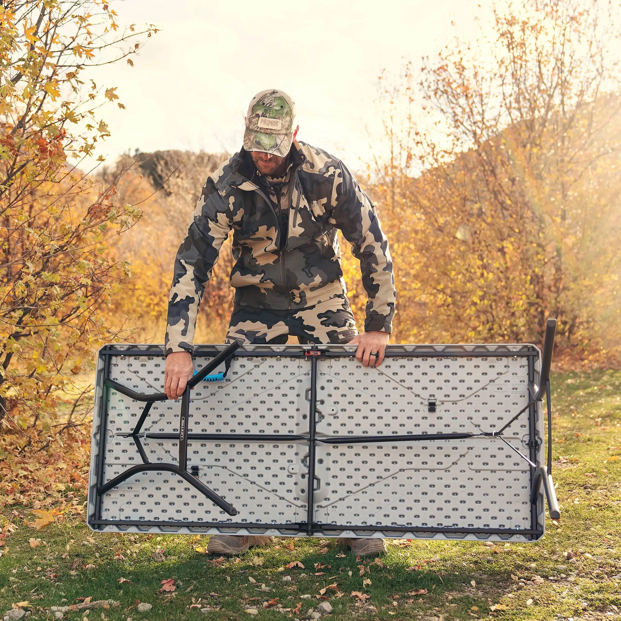 5-Foot Fold-in-Half  Table, Gray