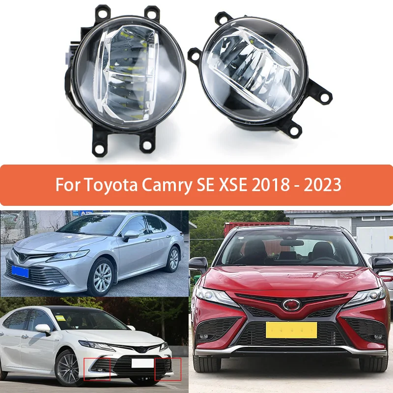 Lewe prawe jasne światła przeciwmgielne LED do Lexus Toyota RAV4 Camry CHR Hilux CT200h ES300h ES350 81210-48050 81220-48050