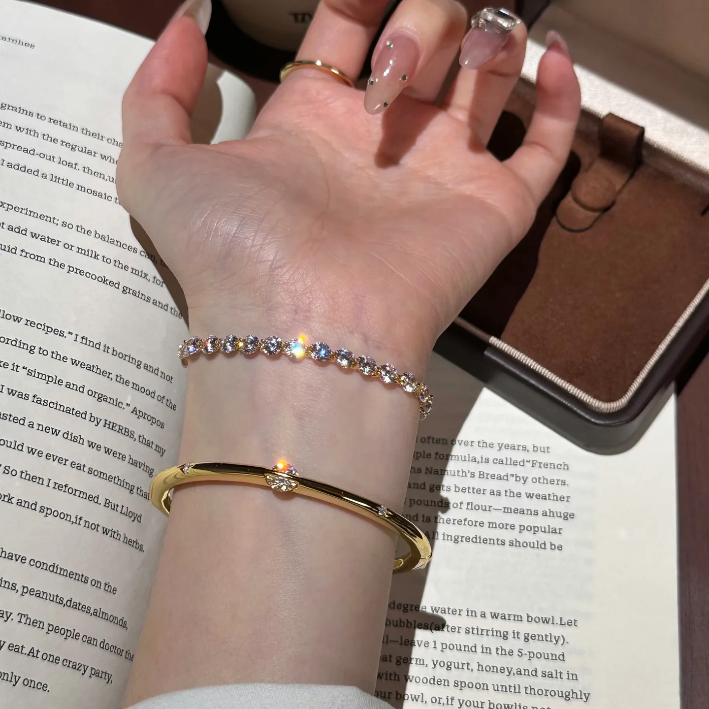 Neues 2026 Minimalistisches Design All-Diamond-Serie Armband 100% 925 Silber Modischer Einzigartiger Schmuck Geschenk – Detail 1