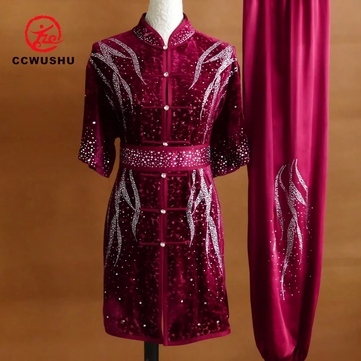 

Tailor-Made Wushu Clothes Changquan Uniform Martial Arts Competition Embroidered Kungfu Taolu Clothing CCWUSHU