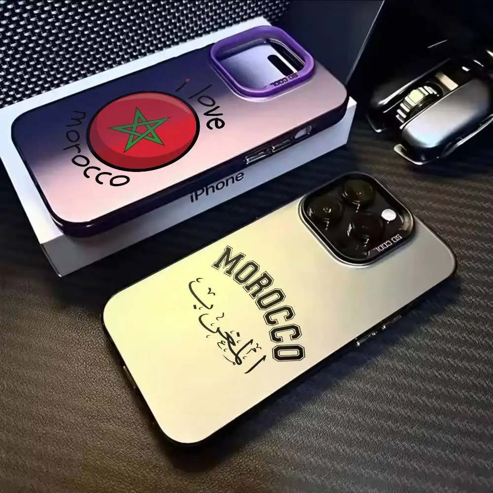 

Morocco Pride Morocco Flag Phone Case For iPhone 17,16,15,14,13,12,11,Mini,Pro,MAX Matte Shockproof Phone Case