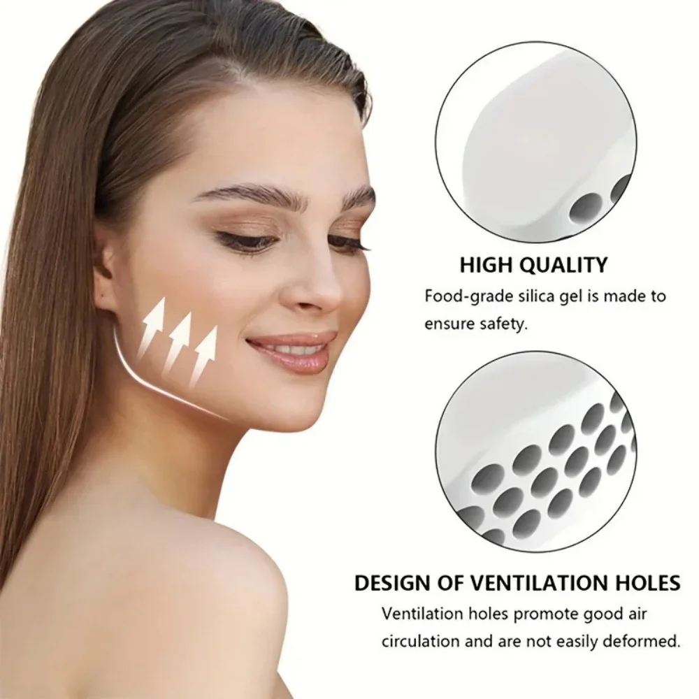 Silicone Jawline Exerciser Facial Trainer Jaw Shaper Universal Facial Muscle Toner Multipurpose Neck Toning Fitness Relax Tool