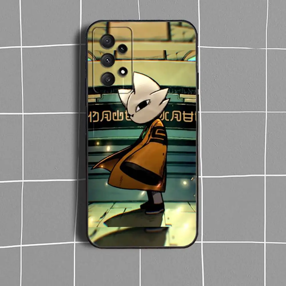 N-NineS- Sols Game Phone Case For Samsung Galaxy A73,31,32,72,41,53,52,71,22,5G,Note,J7,8,9 Soft Black Cover