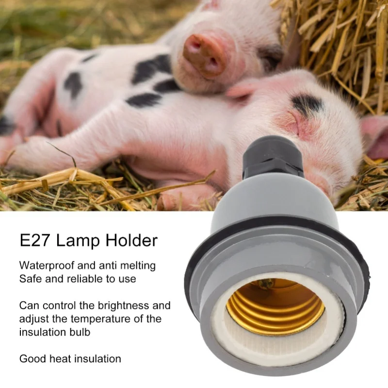 

3 Pcs E27 Lamp Holder Waterproof Good Heat Insulation Anti Melting Ceramic E27 Light Socket