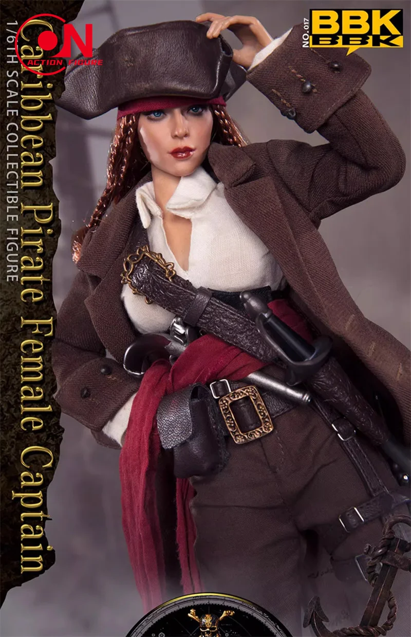 BBK BBK017 1/6 Pirate Female Captain Sophia Action Figure 12-inch Soldier Action Figurine Full Set Collectible Model