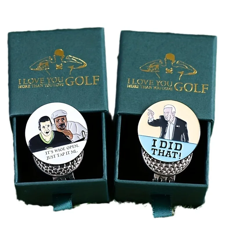 

Подарочный набор маркеров для мяча для гольфа, металлический магнитный зажим для шляпы, аксессуар для шляпы для гольфа