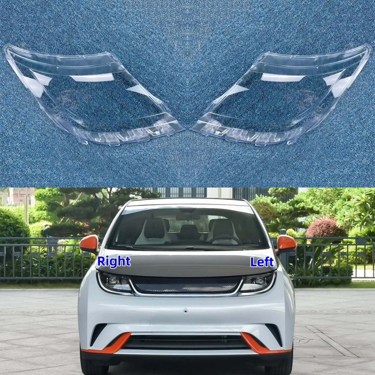 

Для BYD Dolphin 2021 2022, абажур для передней лампы, маска для фар, прозрачная крышка, замена оригинального абажура