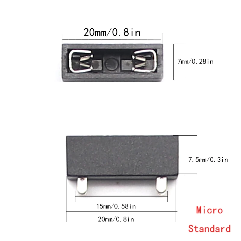 PCB Panel Mount Seguros Blocos, Terminais de Segurança, Micro Mini, Médio, Pequeno, Universal Car Fusível Titular, 10-5pcs