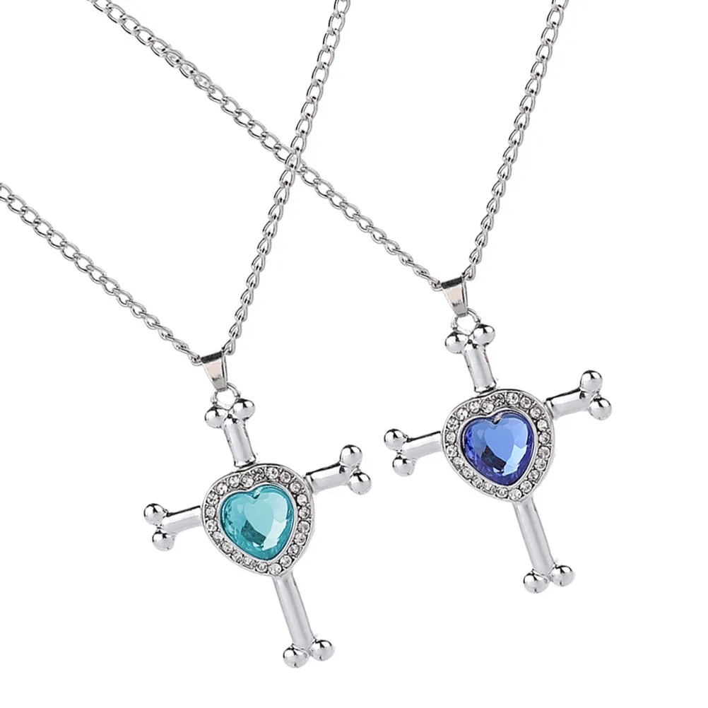 Crystal Heart Cremation Urn Necklace – Alloy Memorial Pendant for Ashes, Keepsake Jewelry for Pets & Humans
