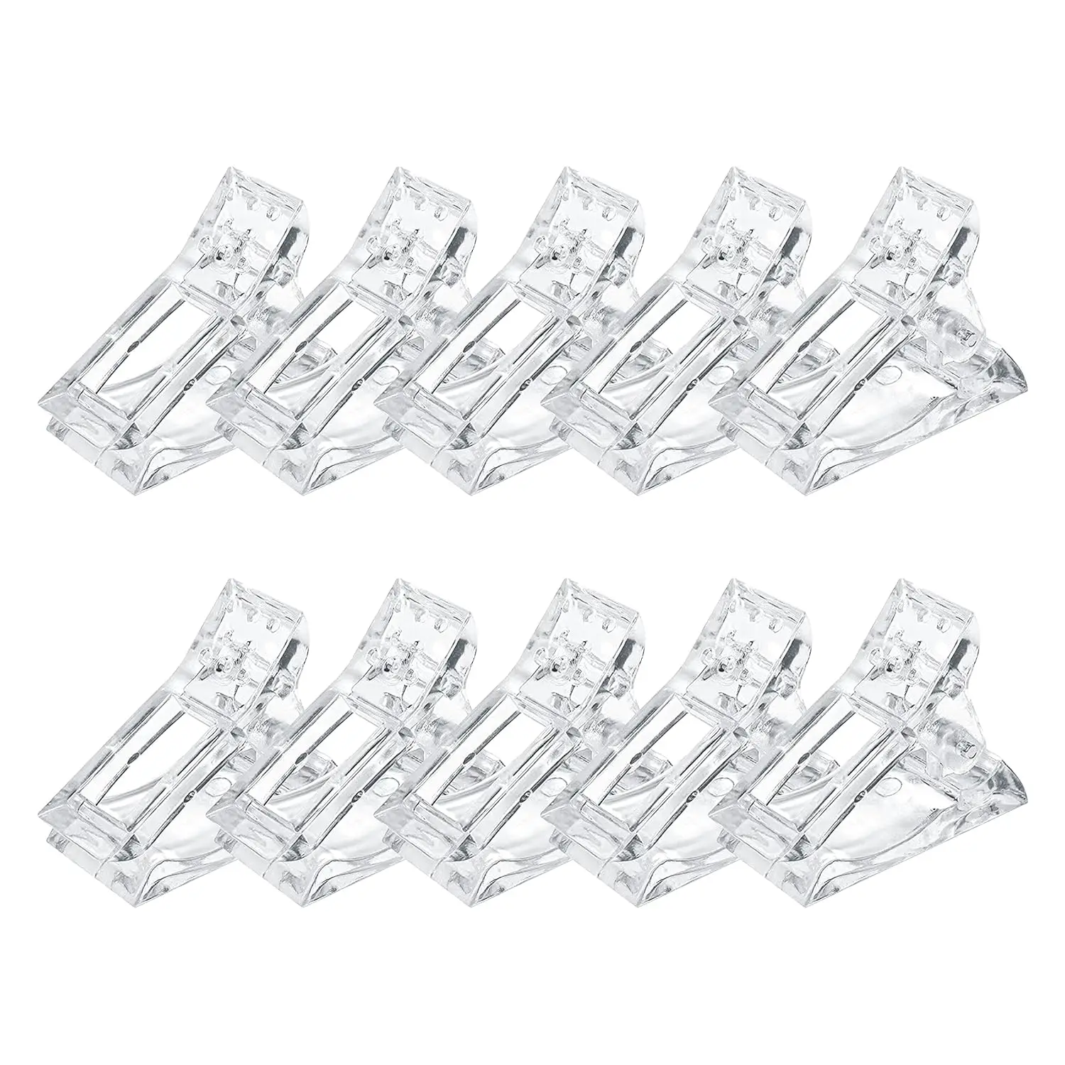 10 Pcs Poly Gel Finger Nail Extension LED Builder Clamps, Manicure Nail Art Tool Nail Tips Clip image 6
