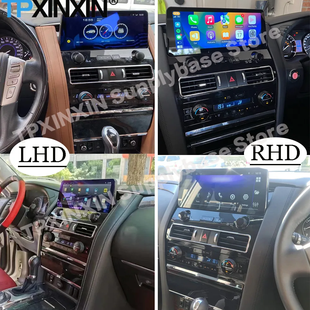 12.3 Inch Car Radio Stereo Receiver Android 11 For Nissan Patrol Y62 Amada For Infiniti QX80 QX56 GPS Screen Player Head Unit