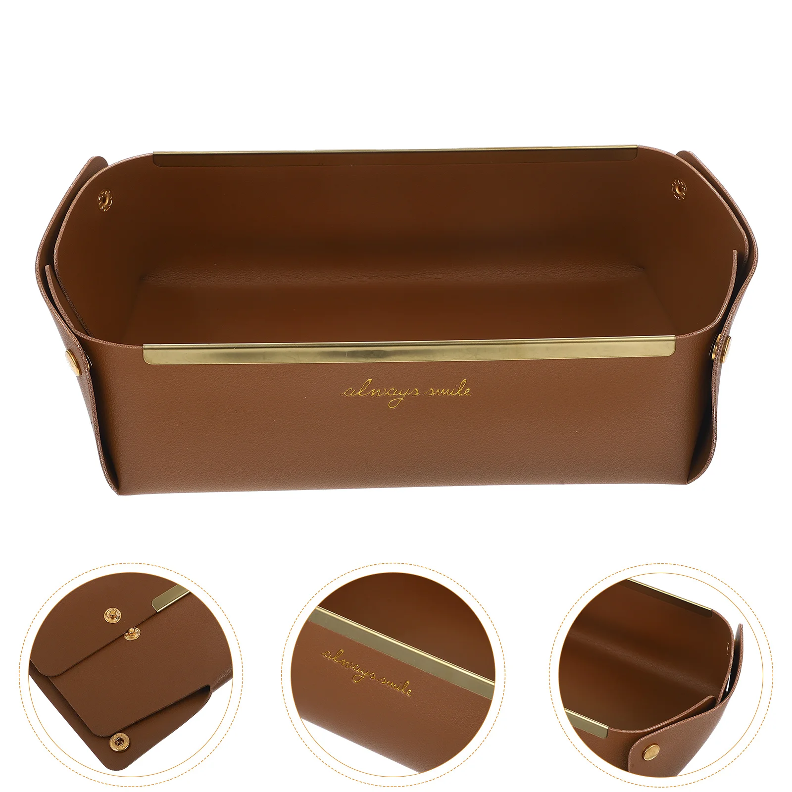 

Gold Rim Pu Jewelry Tray For Keys Rings Earrings Storage Decorative Trinket Dish Jewelry Holder Organzier Home Decor