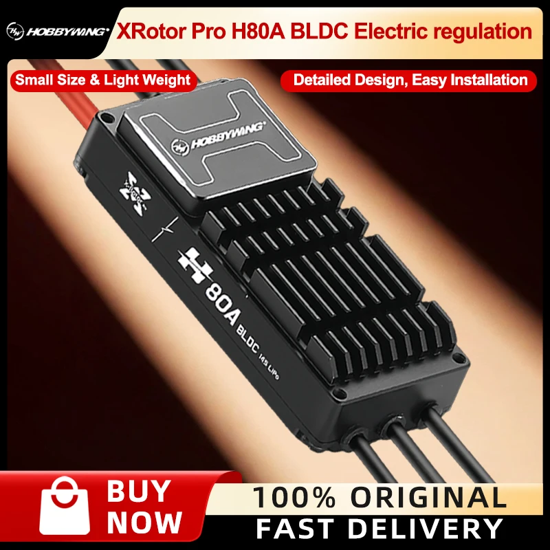 Hobbywing XRotor Pro H80A 40A/100A ESC, Small Size Light Weight for Multi-Rotor & Fixed-Wing Drone Accessories