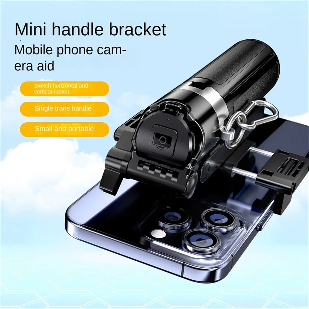 DT81 Portable Retractable Tripod 360° Rotation Selfie Stick with Wireless Remote Control, Selfie Accessories for Travel Sport