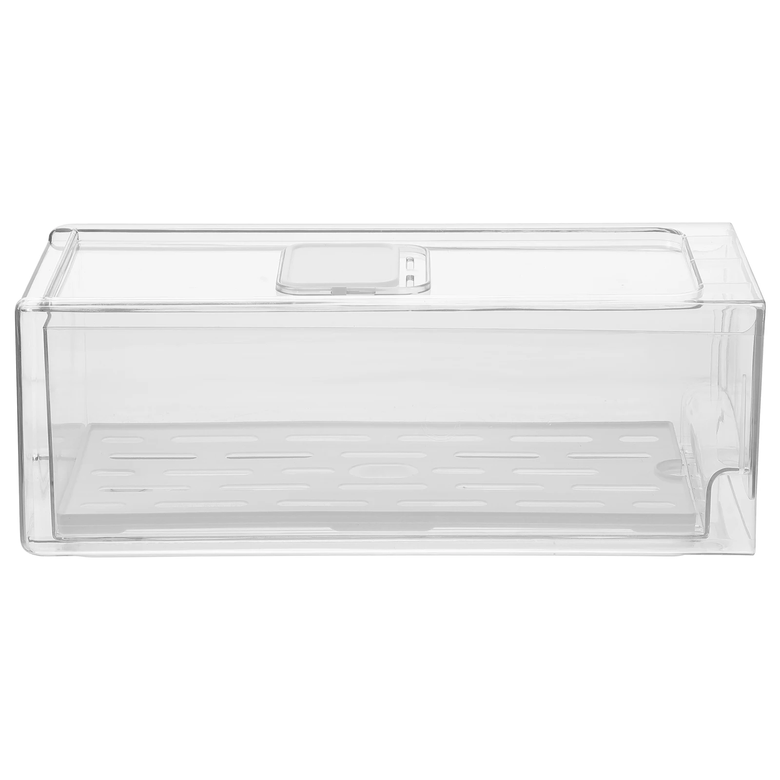

Transparent Fridge Drawer Organizer Large Capacity Vegetable Fruit Storage Container Sealing Function Refrigerator Freezer